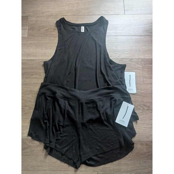 Athleta | Well Rested Rib Sleep Set In Black - Picture 4 of 13